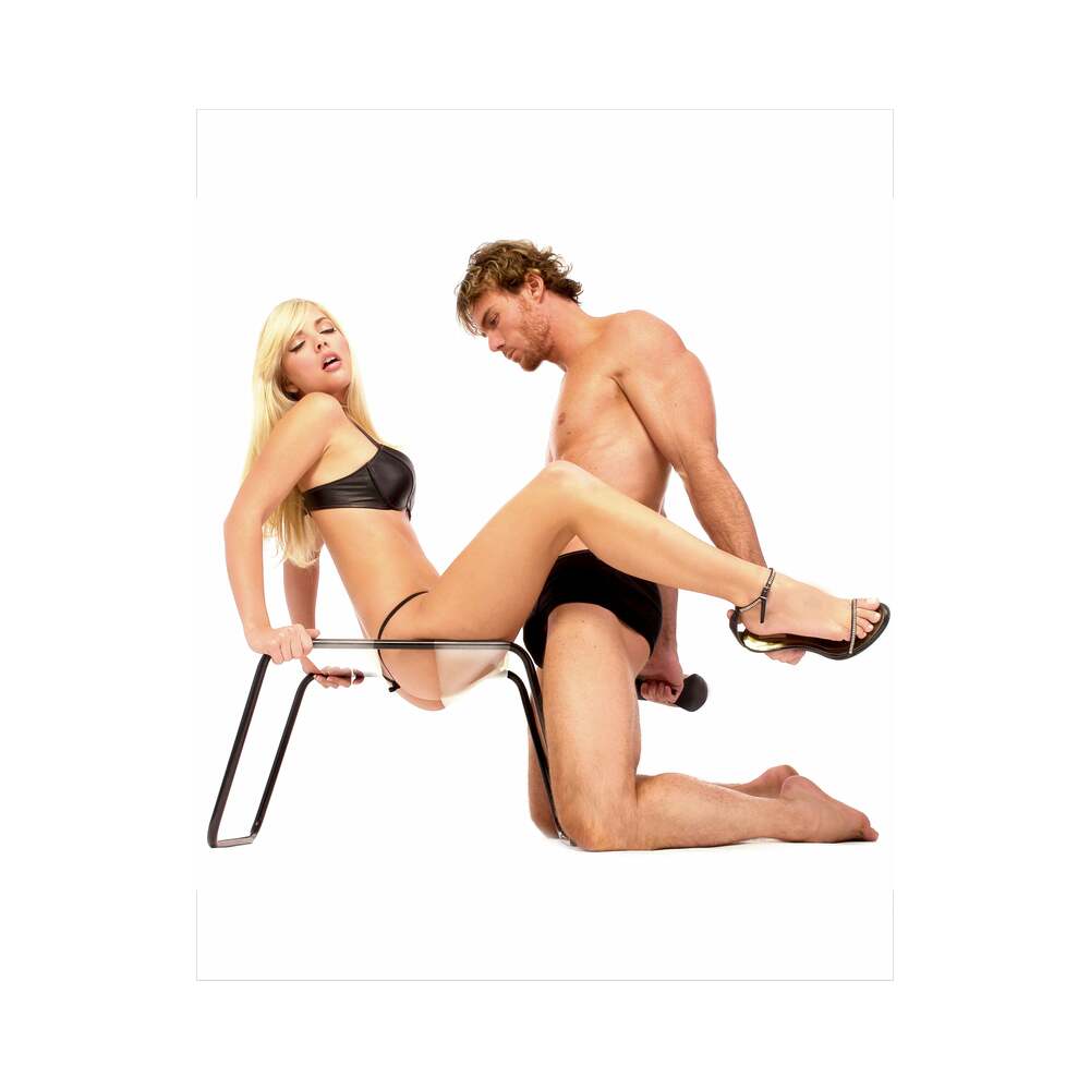 FETISH FANTASY SERIES THE INCREDIBLE SEX STOOL CLEAR/BLACK