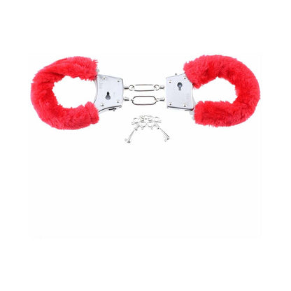 FETISH FANTASY SERIES BEGINNER''S FURRY CUFFS RED