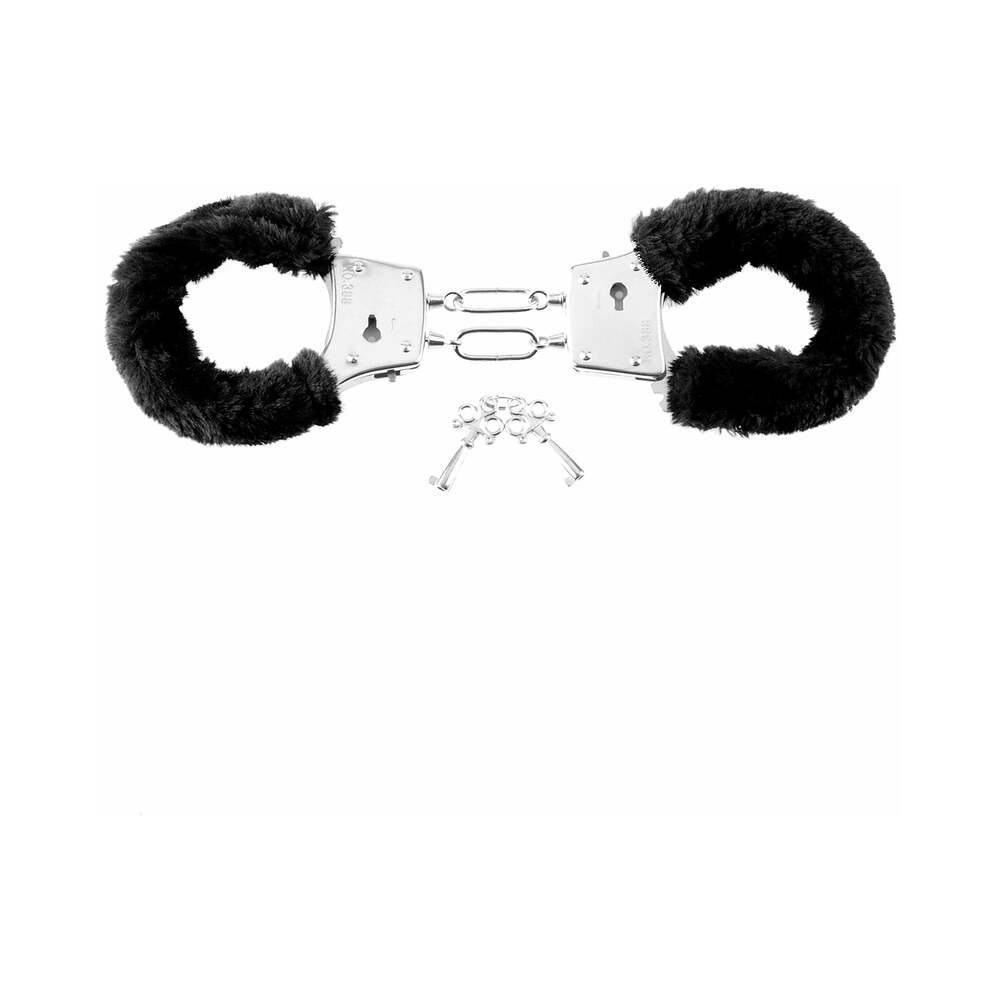 FETISH FANTASY SERIES - FURRY CUFFS BLACK