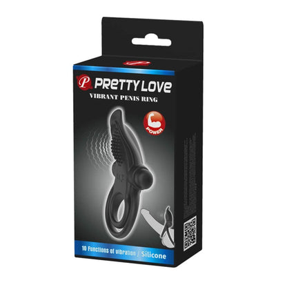 PRETTY LOVE - PRETTY LOVE VIBRANT PENIS RING BLACK