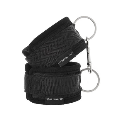 SPORTSHEETS - SOFT CUFFS WITH VELCRO STRAPS BLACK