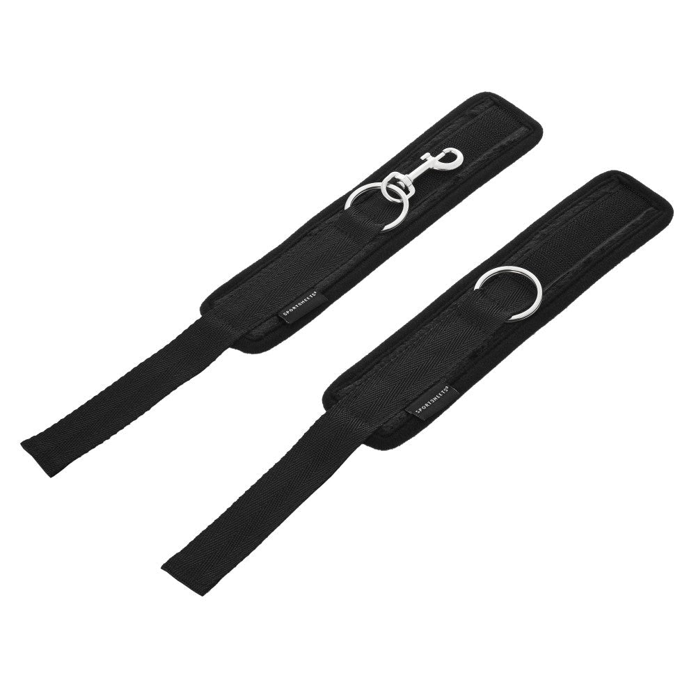 SPORTSHEETS - SOFT CUFFS WITH VELCRO STRAPS BLACK