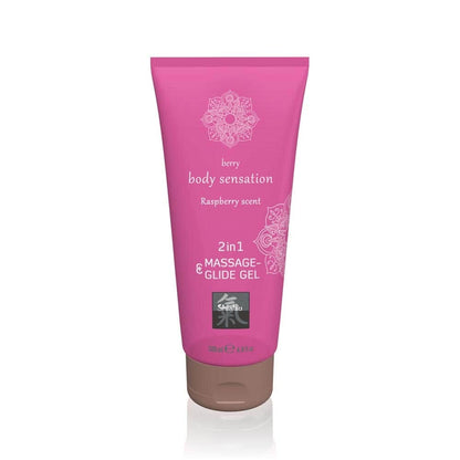 SHIATSU - MASSAGE- & GLIDE GEL 2 IN 1 - RASPBERRY SCENT 200ML