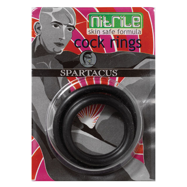 SPARTACUS - NITRILE COCK RING SET ( 3)