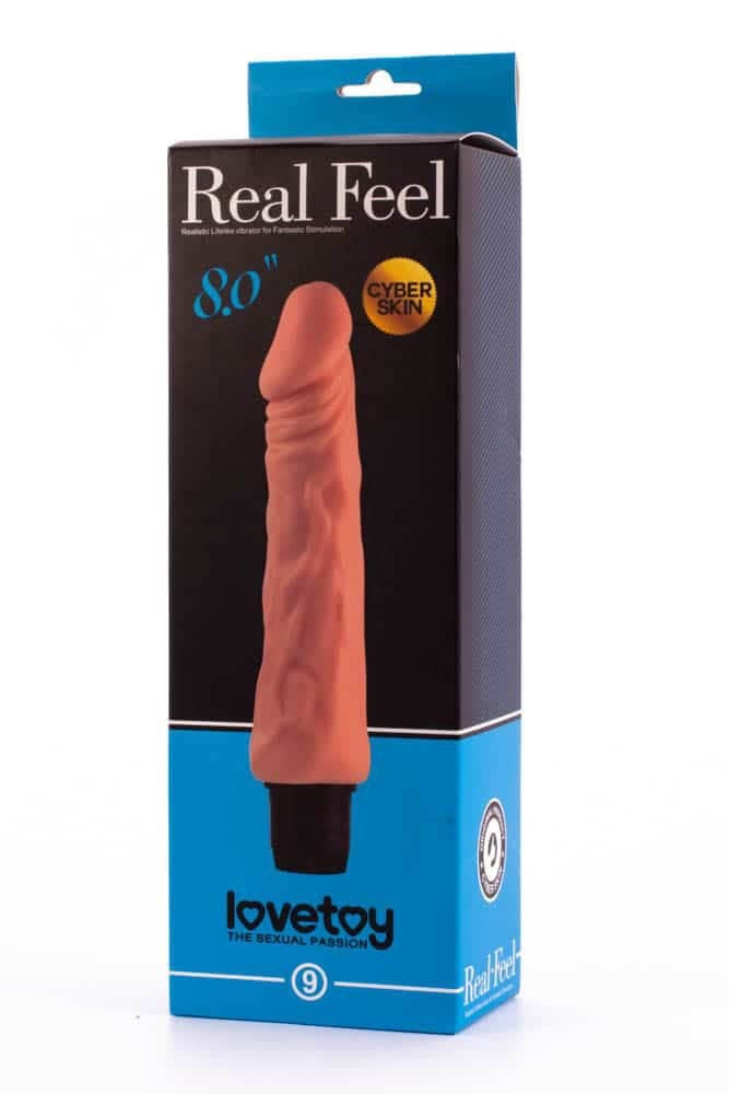 LOVETOY - 8'' REAL FEEL CYBERSKIN VIBRATOR