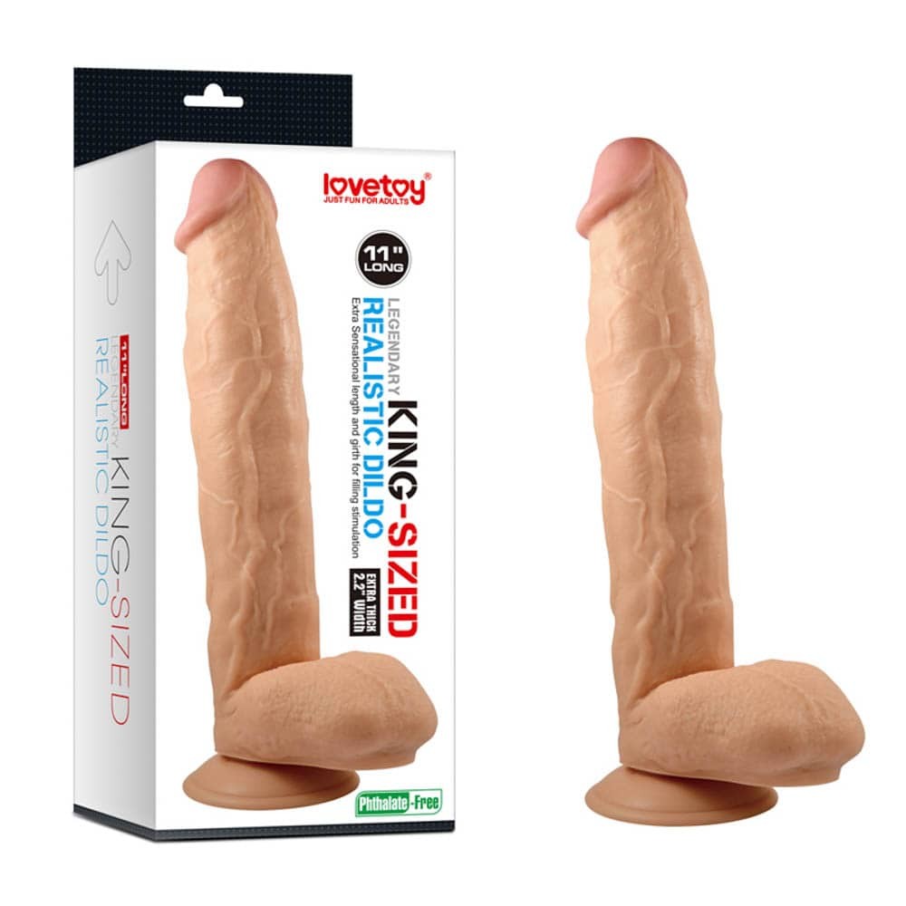 LOVETOY - 11" LEGENDARY KING-SIZED REALISTIC DILDO