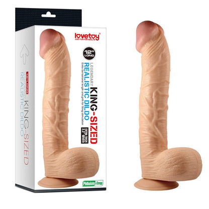 LOVETOY - 12" LEGENDARY KING-SIZED  REALISTIC DILDO
