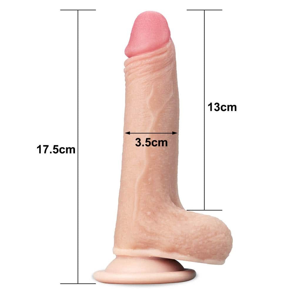 LOVETOY - 7'' SLIDING SKIN DUAL LAYER DONG