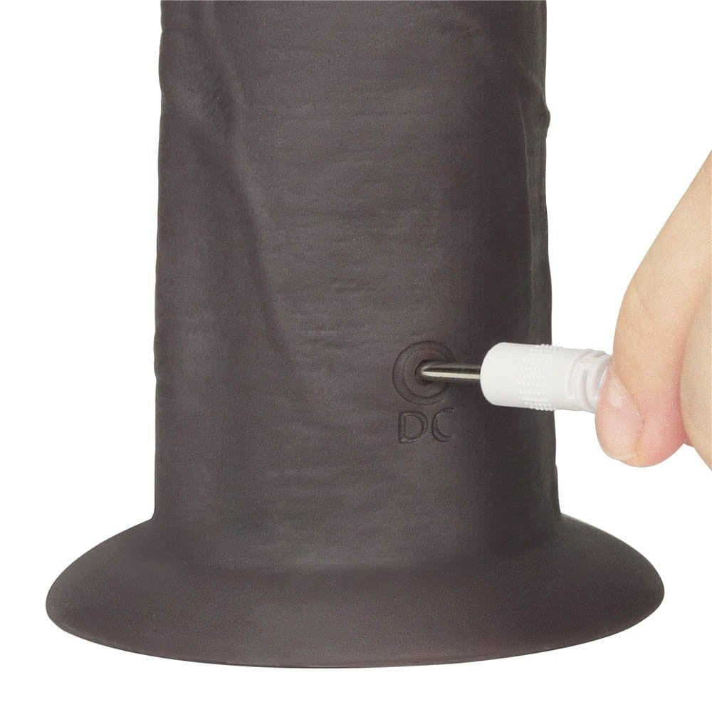 LOVETOY - 10'' DUAL LAYERED SILICONE ROTATOR BROWN