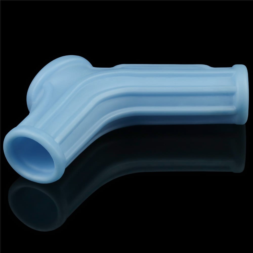 LOVETOY - VIBRATING RIDGE KNIGHTS RING WITH SCROTUM SLEEVE_B15O50_1