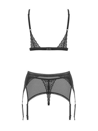 OBSESSIVE - SHIBU 3-PCS SET BLACK  S/M