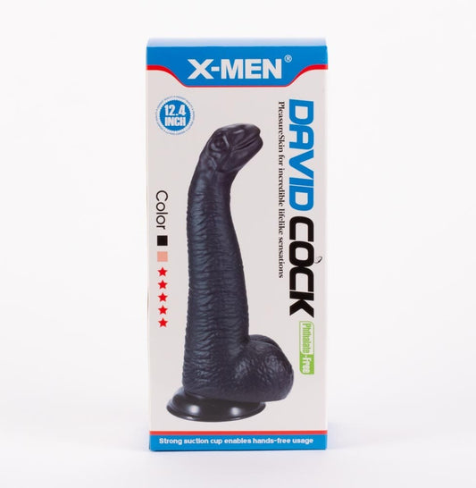 X-MEN - X-MEN DAVID'S 12.4" COCK BLACK I