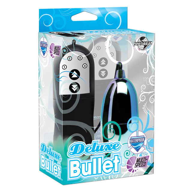 PIPEDREAM REMOTE-CONTROLLED DELUXE BULLET VIBRATOR TURQUOISE/BLACK