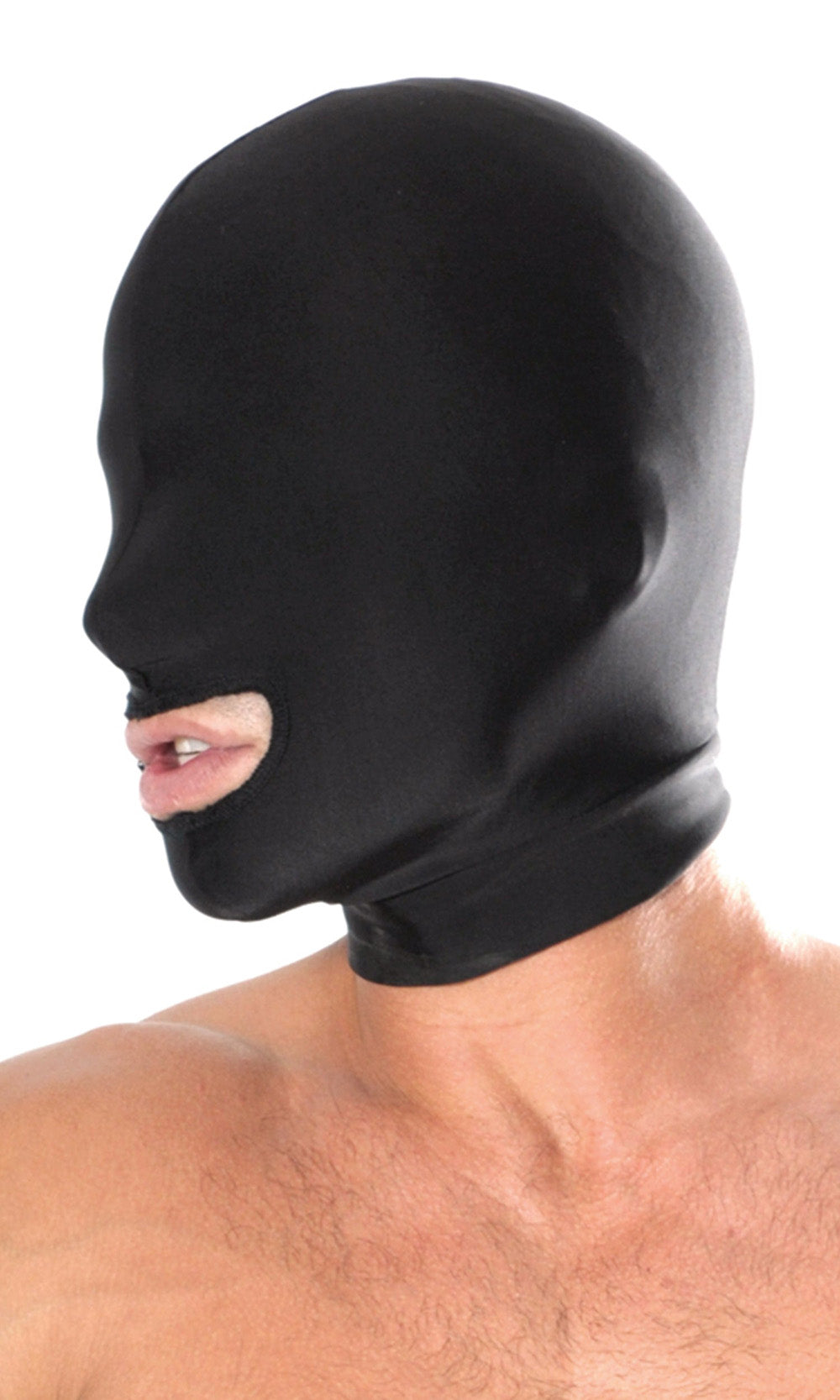 PIPEDREAM - FETISH FANTASY SERIES SPANDEX OPEN MOUTH HOOD BLACK