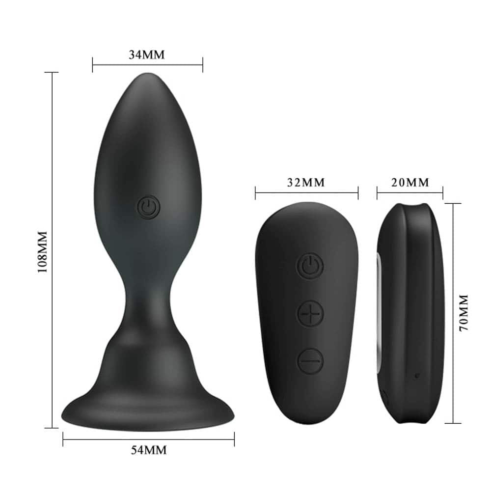DEBRA - MR. PLAY VIBRATING ANAL PLUG WITH REMOTE CONTROL