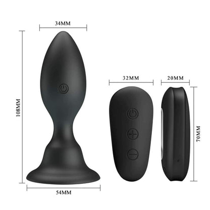 DEBRA - MR. PLAY VIBRATING ANAL PLUG WITH REMOTE CONTROL