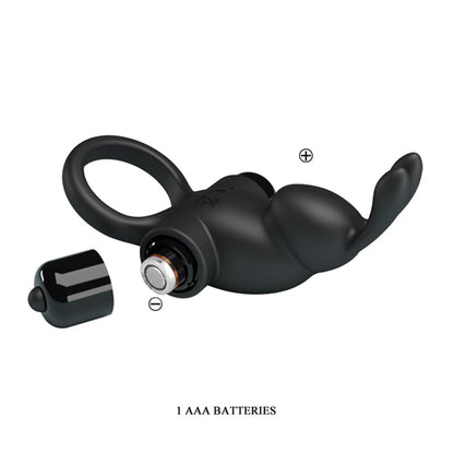 PRETTY LOVE - PRETTY LOVE VIBRANT PENIS RING 1 BLACK