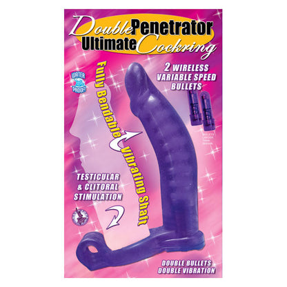DOUBLE PENETRATOR BENDABLE C-RING (PURPLE)