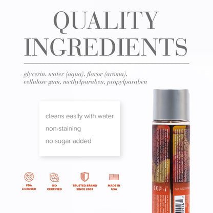 SYSTEM JO - JO H2O PEACHY LIPS FLAVORED WATER-BASED LUBRICANT 4 OZ.