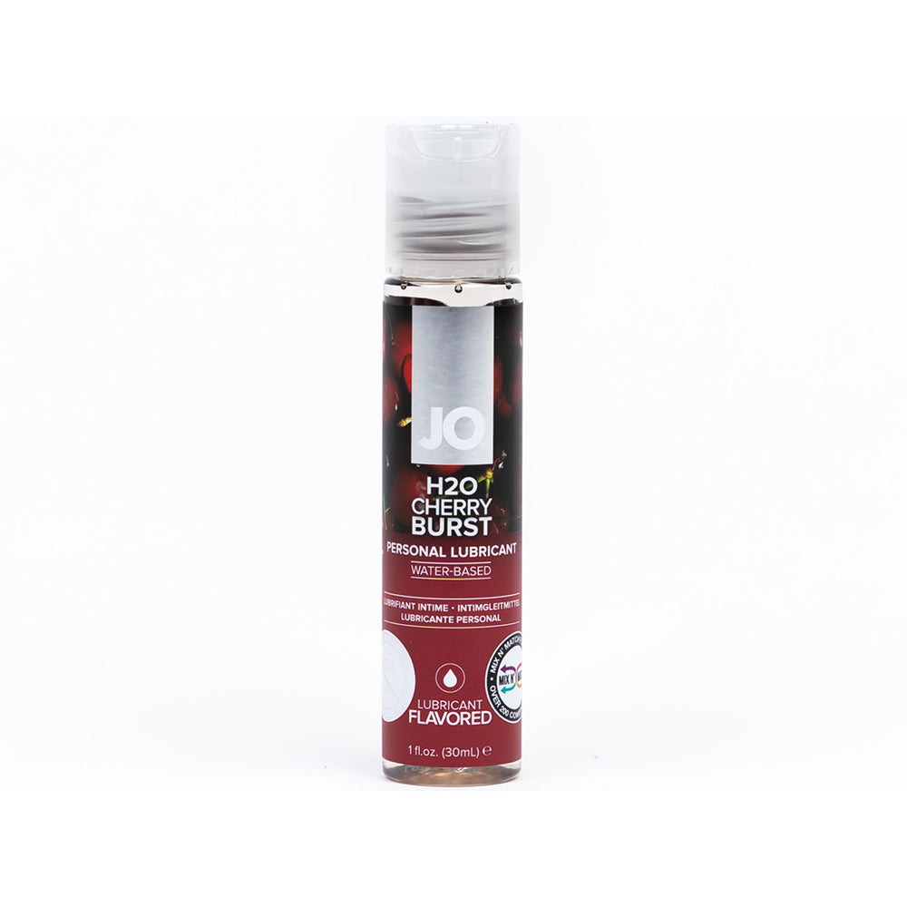 JO H2O CHERRY BURST FLAVORED WATER-BASED LUBRICANT 1 OZ.
