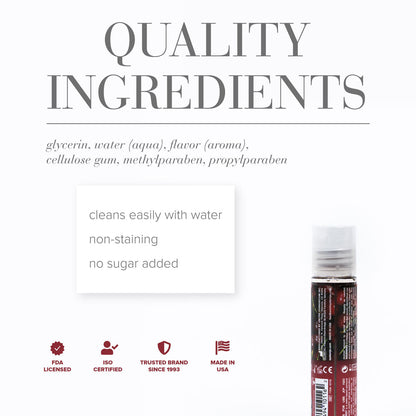 JO H2O CHERRY BURST FLAVORED WATER-BASED LUBRICANT 1 OZ.