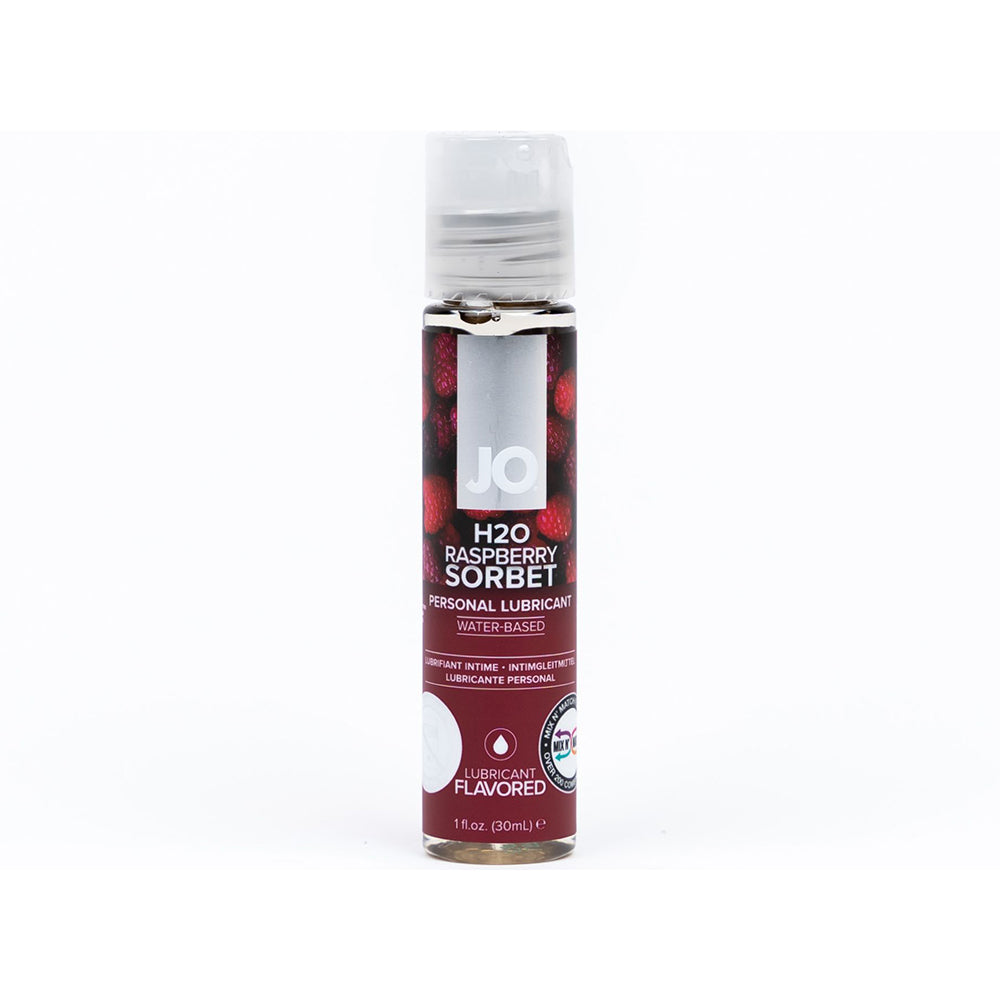 JO H2O RASPBERRY SORBET FLAVORED WATER-BASED LUBRICANT 1 OZ.