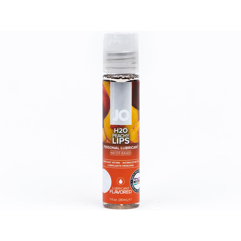 SYSTEM JO - JO H2O PEACHY LIPS FLAVORED WATER-BASED LUBRICANT 1 OZ.