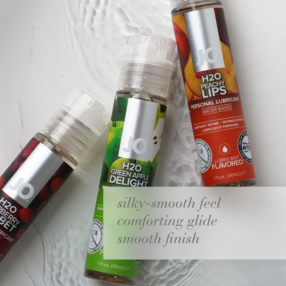 JO H2O PEACHY LIPS FLAVORED WATER-BASED LUBRICANT 1 OZ.