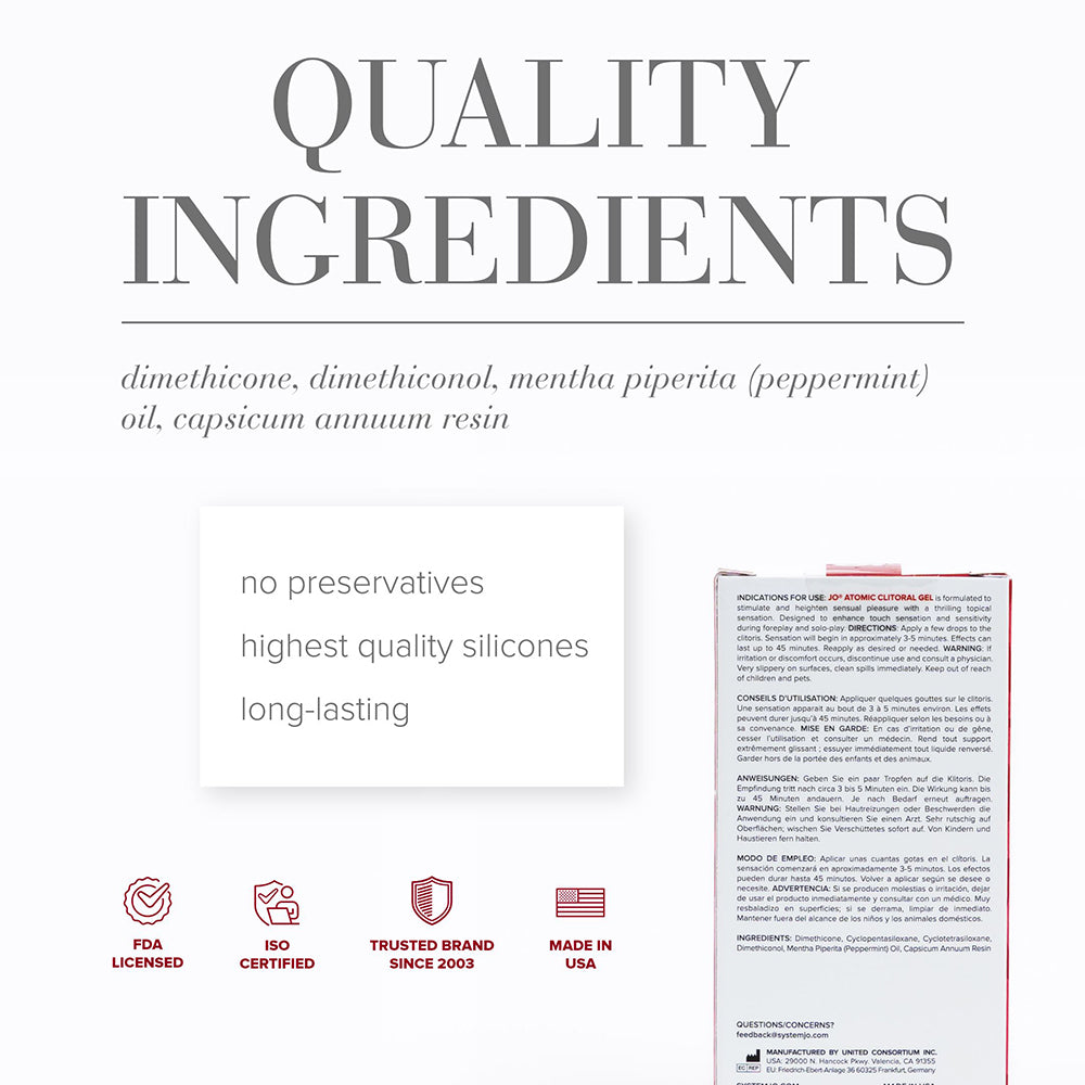 JO ATOMIC CLITORAL STIMULANT 0.34 OZ.