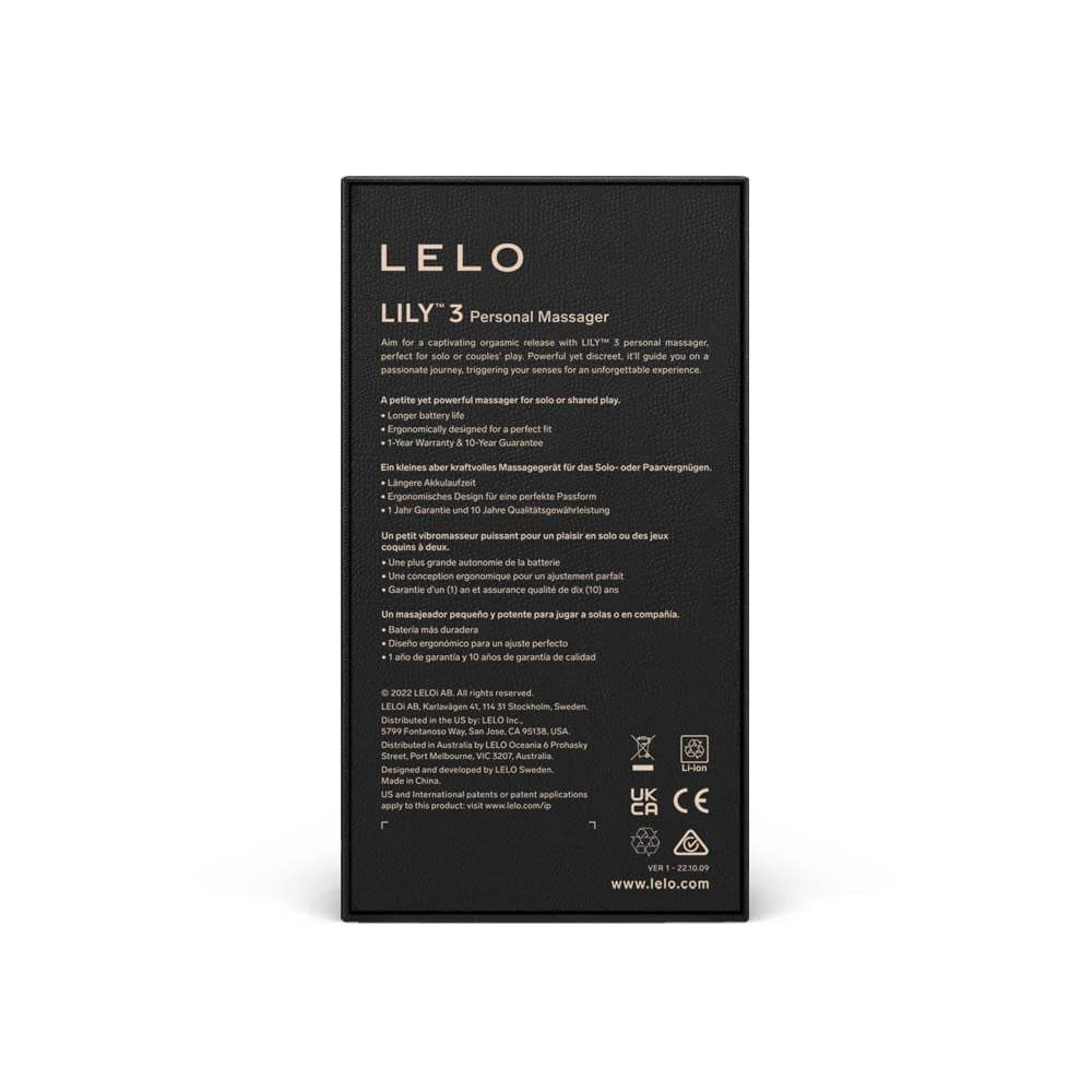 LELO - LILY 3 DARK PLUM