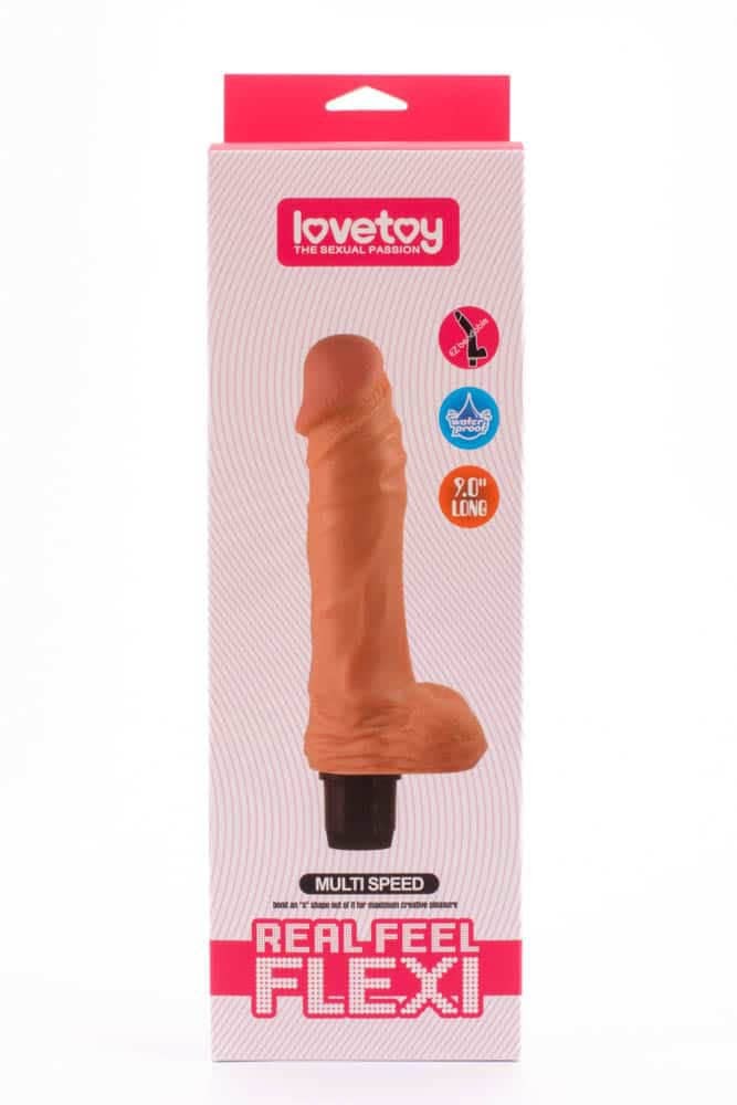 LOVETOY - 9" REAL FEEL FLEXI MULTI SPEED VIBRATOR 1