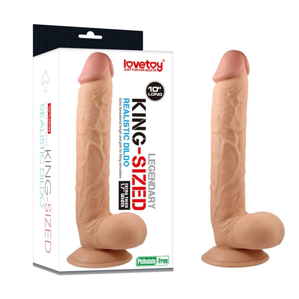 LOVETOY - 10" LEGENDARY KING-SIZED  REALISTIC DILDO