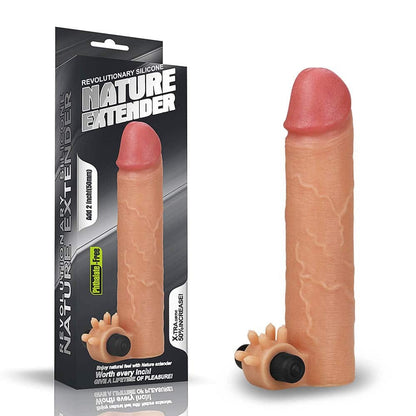 LOVETOY - ADD 2" VIBRATING SILICONE EXTENDER