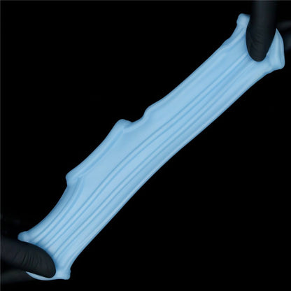 LOVETOY - VIBRATING RIDGE KNIGHTS RING WITH SCROTUM SLEEVE_B15O50_1