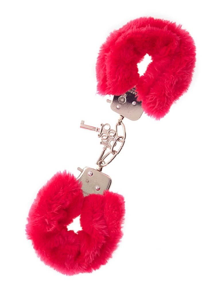 NMC - METAL HANDCUFF WITH PLUSH RED