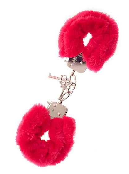 NMC - METAL HANDCUFF WITH PLUSH RED