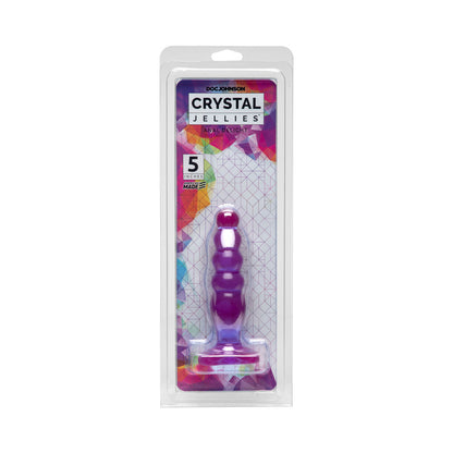 DOC JOHNSON - CRYSTAL JELLIES - ANAL DELIGHT PURPLE 5IN