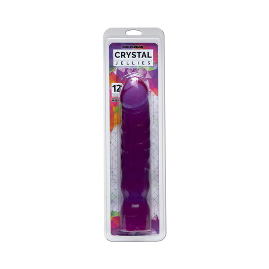 DOC JOHNSON - CRYSTAL JELLIES - BIG BOY PURPLE 12IN