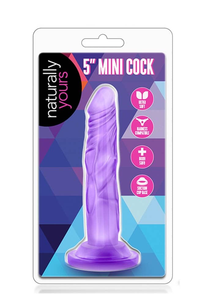 BLUSH - NATURALLY YOURS 5 INCH MINI COCK PURPLE