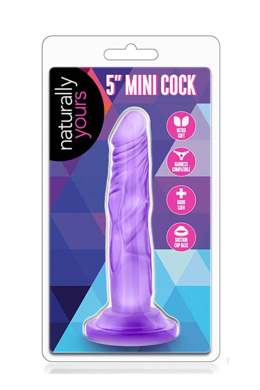 BLUSH - NATURALLY YOURS 5 INCH MINI COCK PURPLE