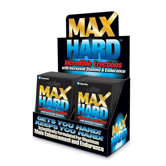 SWISS NAVY - MAXHARD ENHANCEMENT CAPSULES 2-PACK 24-PIECE DISPLAY