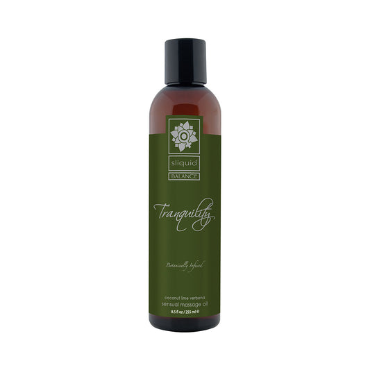 SLIQUID ORGANICS BALANCE MASSAGE OIL TRANQUILITY (COCONUT LIME) 8.5OZ