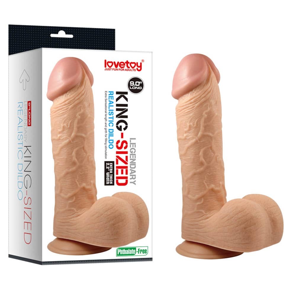 LOVETOY - 9" LEGENDARY KING-SIZED REALISTIC DILDO