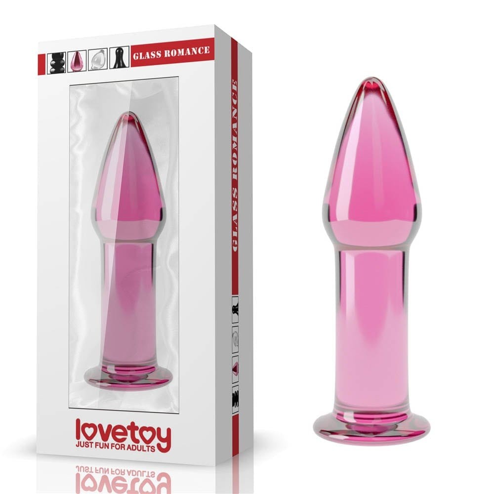 LOVETOY - 5" GLASS ROMANCE PINK