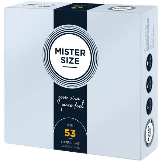 MISTER SIZE - MISTER SIZE 53 MM CONDOMS 36 PIECES