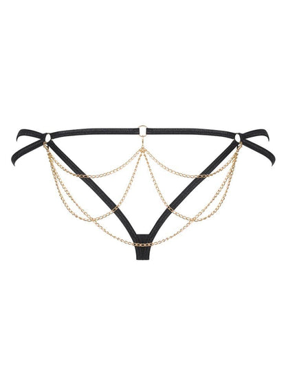 OBSESSIVE - PANTHERIA THONG BLACK  S/M