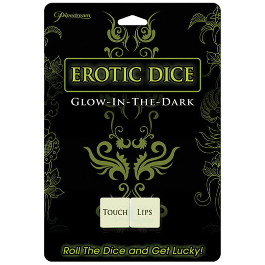 PIPEDREAM GLOW-IN-THE-DARK EROTIC DICE
