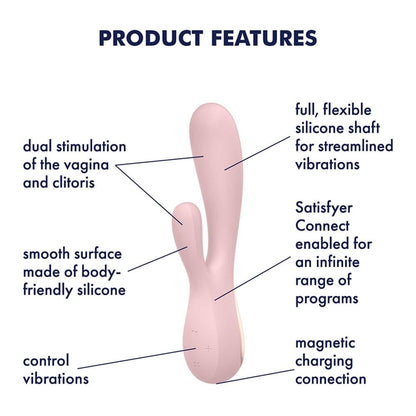SATISFYER - MONO FLEX (MAUVE)