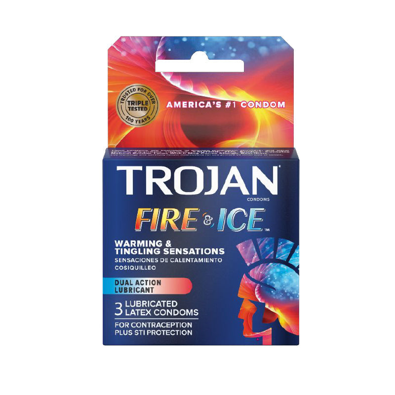 PARADISE MARKETING - PRESERVATIVOS DE LÁTEX LUBRICADOS TROJAN FIRE & ICE