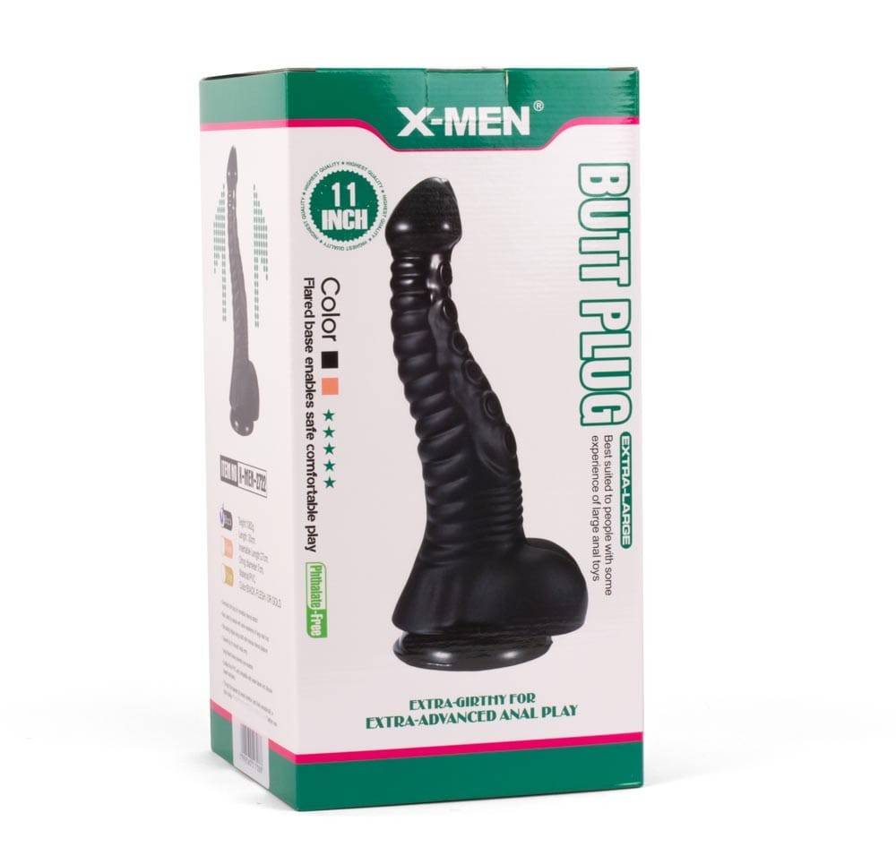 X-MEN - X-MEN 11” BUTT PLUG BLACK II